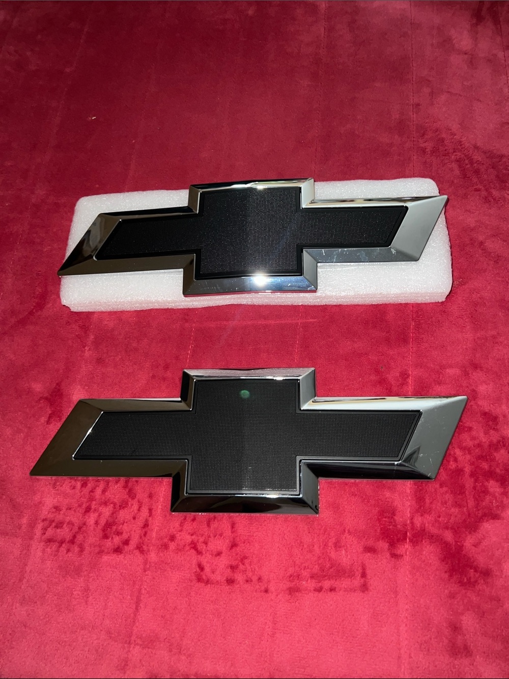 Brand New Front & Rear Silverado 1500 Black/Chrome Emblem Badge Set.